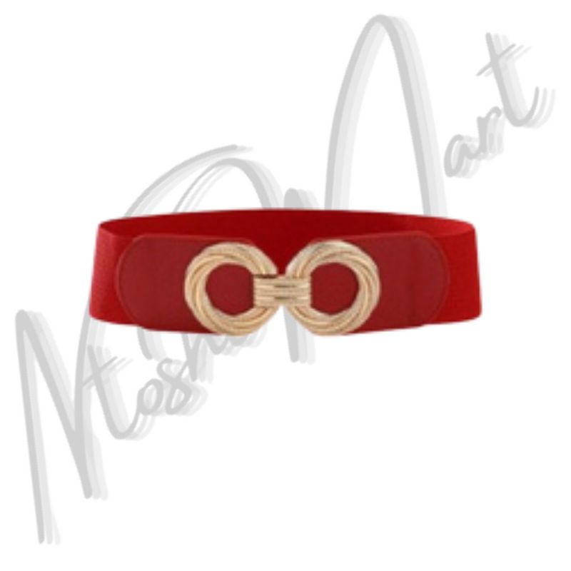 Women's Wide Metal Buckle Belt product Image